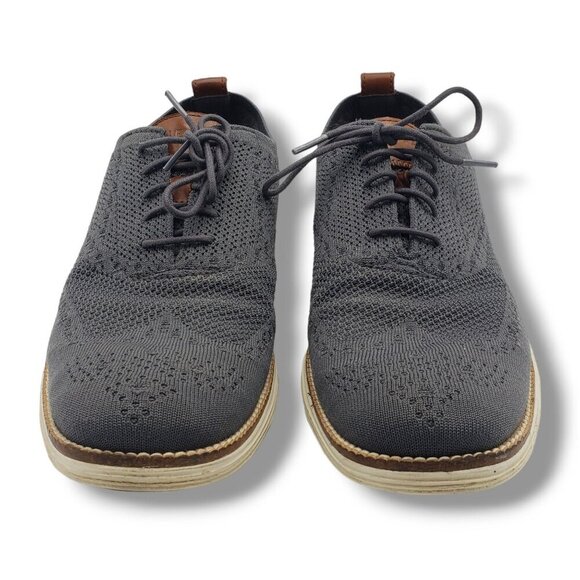 Cole Haan ØriginalGrand Stitchlite Wingtip Oxford Sneakers Mens 10 Grey C27961 - Picture 3 of 9